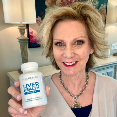 influencer with a bottle